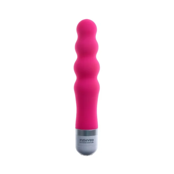 Evolved Silicone Fleur De Lis Bliss Vibrator Pink