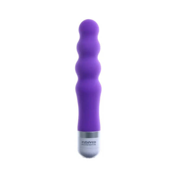 Evolved Silicone Fleur De Lis Bliss Vibrator Purple