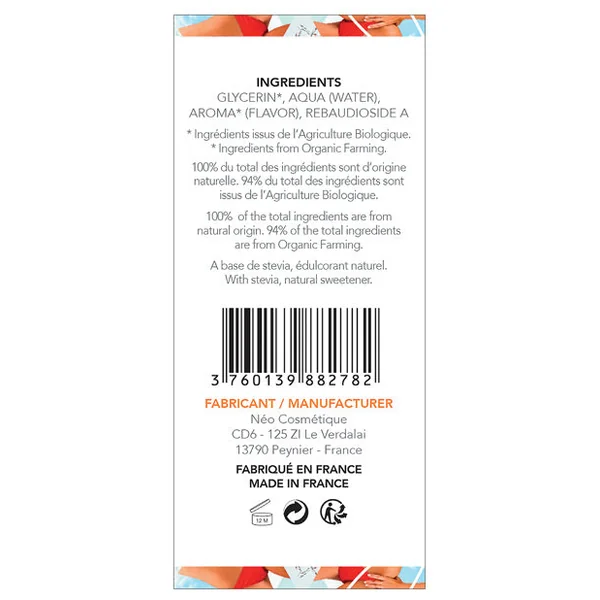 EXSENS of Paris Organic Massage Oil - 50 ml White Peach