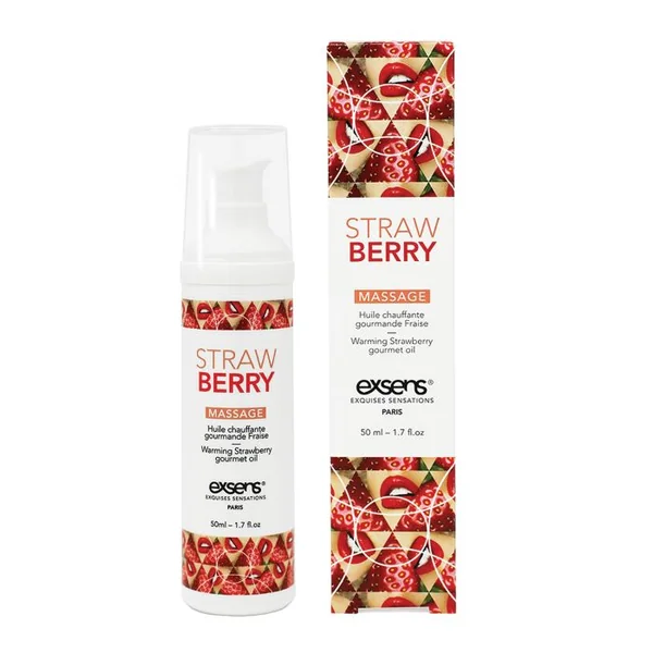 EXSENS of Paris Warming Massage Oil - Strawberry