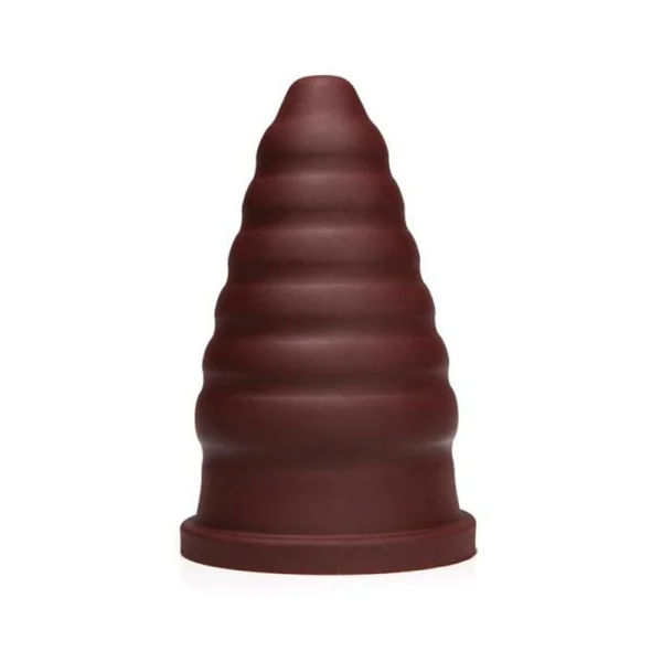 Extreme Dildos: Tantus Cone Ripple Firm – Oxblood