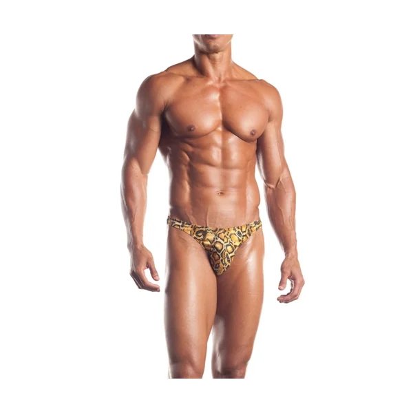 Fantasy Lingerie Leo Thong With Side Clip Detail Leopard