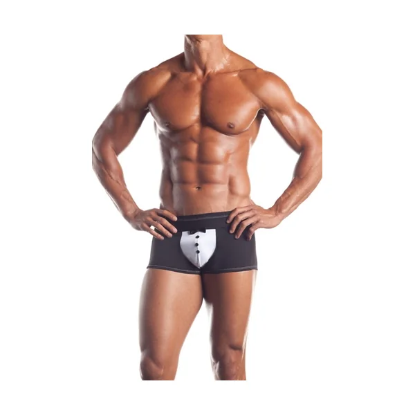 Fantasy Lingerie Mens Tuxedo Theme Brief Black