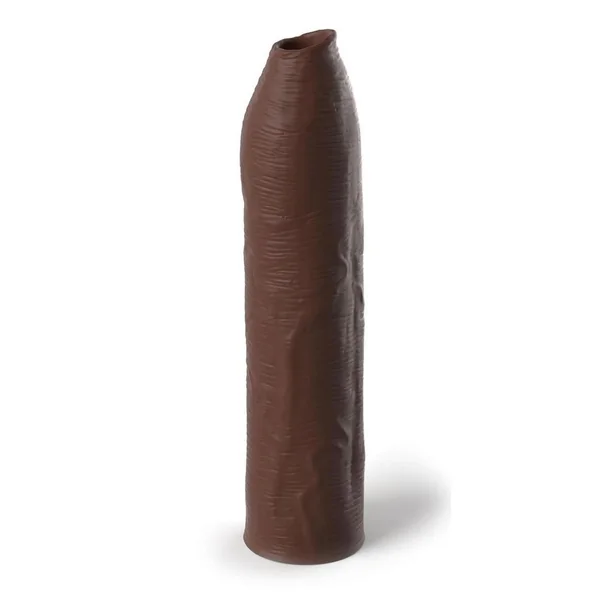 Fantasy X-Tensions Elite Silicone Uncut Extension Sleeve 7in – Chocolate