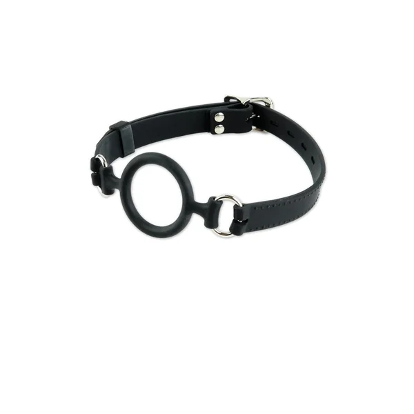 Fetish Fantasy Extreme Silicone O-Ring Gag 1.5in Diameter – Black