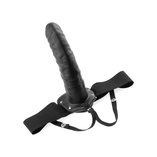 Fetish Fantasy Hollow Adjustable Strap On 8 Inch Black