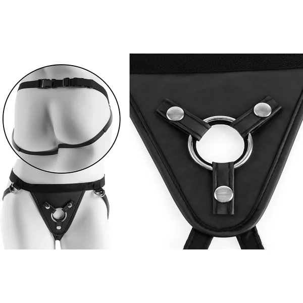 Fetish Fantasy Perfect Fit Adjustable Strap On Harness Black