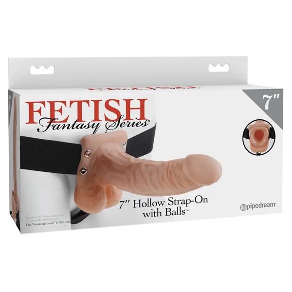 Fetish Fantasy Series 7 Inch Hollow Strap On With Balls
