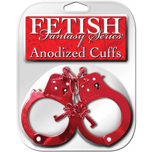 Fetish Fantasy Series Anodized Cuffs - Red