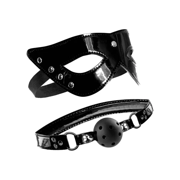 Fetish Fantasy Series Limited Edition Masquerade Mask and Ball Gag Set Black