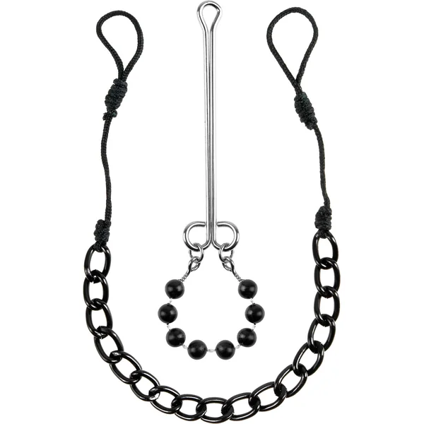 Fetish Fantasy Series Limited Edition Nipple and Clit Jewelry Black