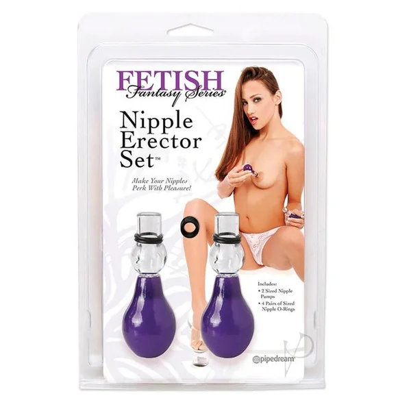 Fetish Fantasy Series Nipple Erector Set - Purple and Clear