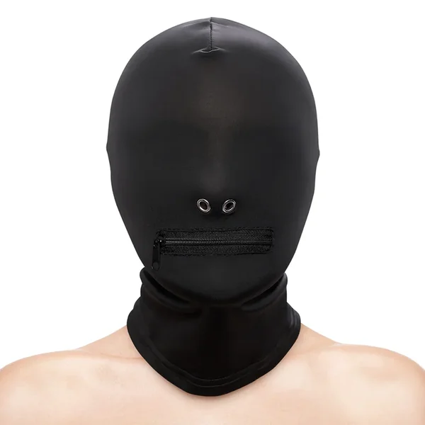 Fetish & Fashion Zippered Mouth Bondage Hood