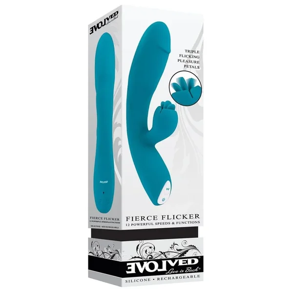Fierce Flicker Rechargeable Silicone Dual Vibrator