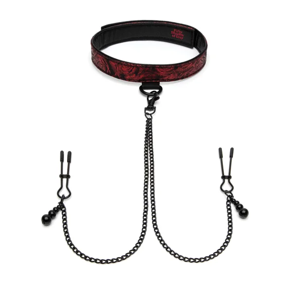 Fifty Shades of Grey Sweet Anticipation Collar Nipple Clamps