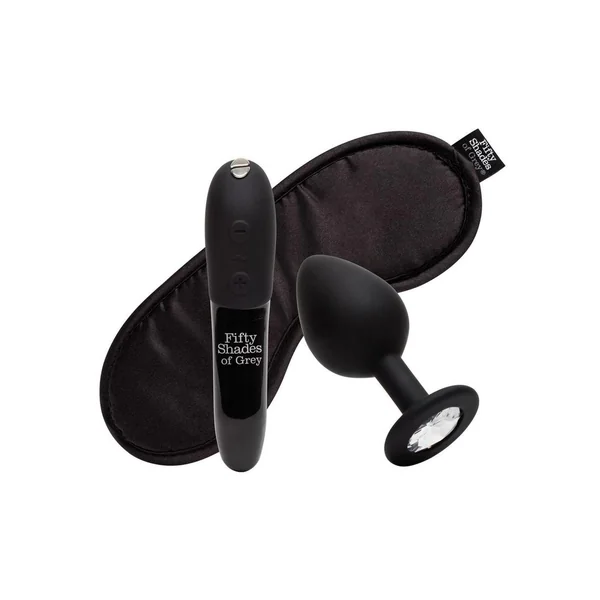 Fifty Shades of Grey X We-Vibe Come to Bed Rechargeable Silicone Couples Kit – Black