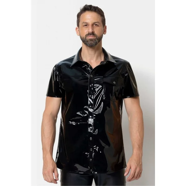 FINN Button Up Vinyl T-Shirt