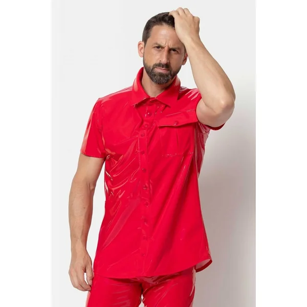 FINN Button Up Vinyl T-Shirt