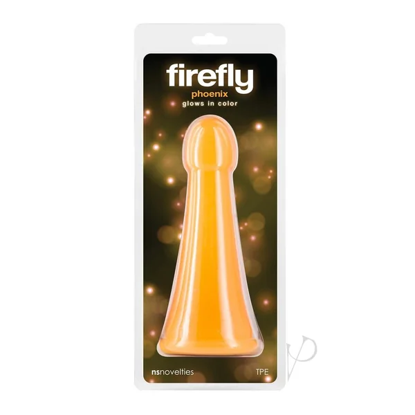 Firefly Phoenix Glow in The Dark Dildo - Orange