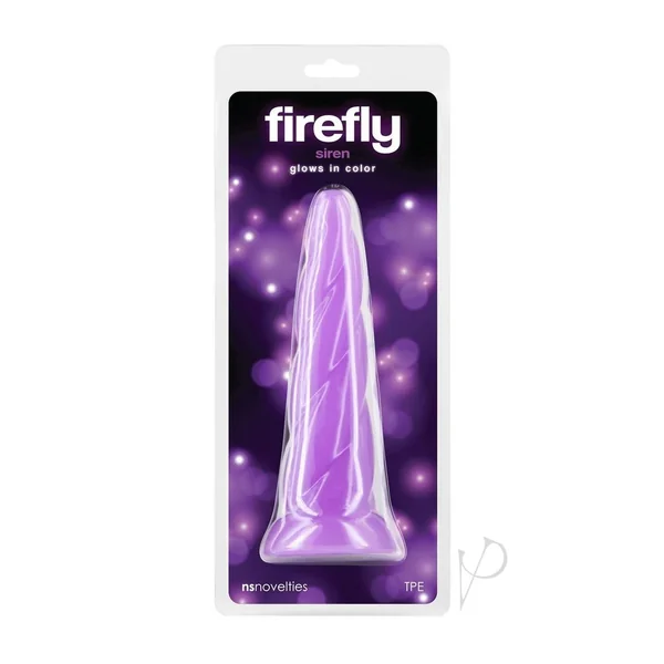 Firefly Siren Glow in The Dark Dildo - Purple