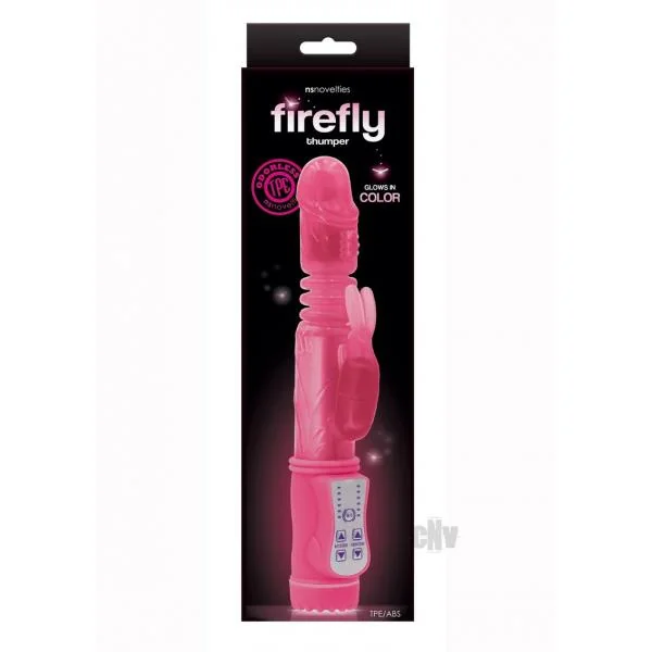 Firefly Thumper Thrusting Rabbit Vibrator - Pink