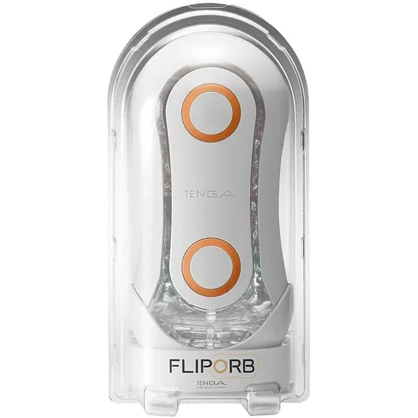 Flip Orb Orange Crash Male Masturbator Sex Toy