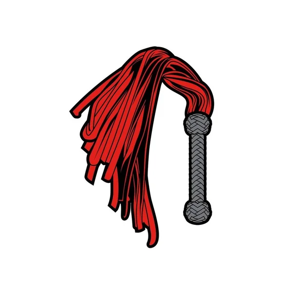 Flogger Enamel Pin – Red/Grey