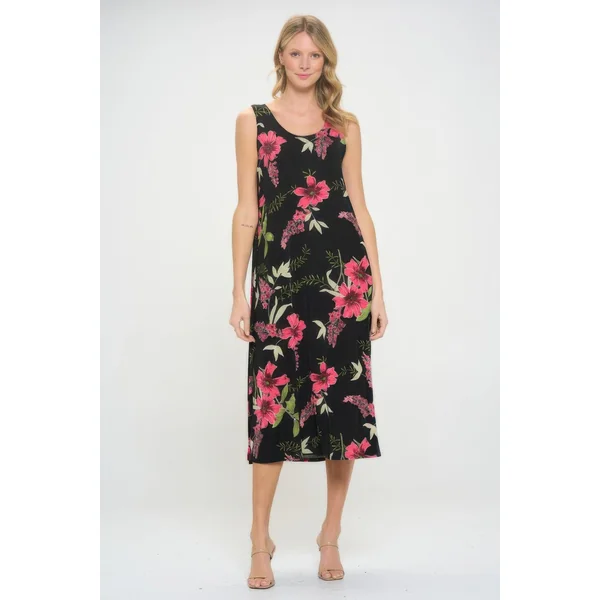Floral Breeze Slinky Tank Dress