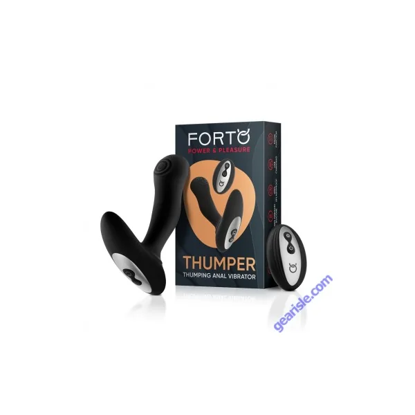 Forto Thumper Remote Control Rechargeable Silicone Anal Vibrator
