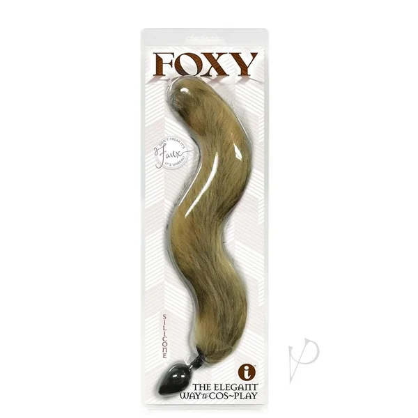 Foxy Silicone Fox Tail Butt Plug - Gold