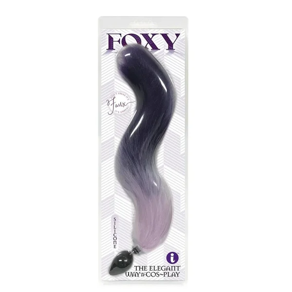 Foxy Silicone Fox Tail Butt Plug – Purple