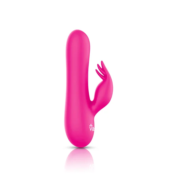Freyja - Hot Pink - Intense Mini Rabbit Vibe With Triple Tickling Clitoral Stimulator