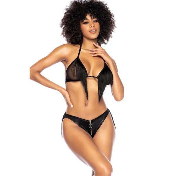 Fringed Set with Matching Thong