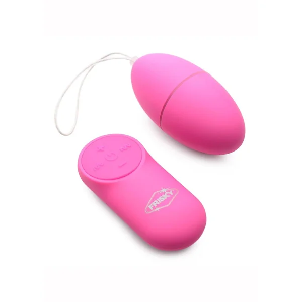 Frisky Scrambler 28X Rechargeable Vibrating Egg with Remote Control – Pink