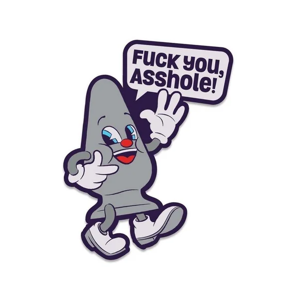 Fuck Buddies Fuck You Asshole Enamel Pin – Multicolor