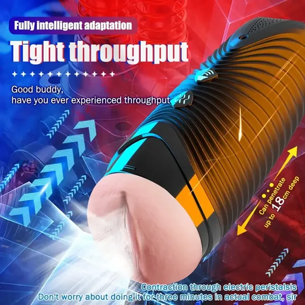 Fully Intelligent Adaptive Heating Interconnection Automatic Masturbator