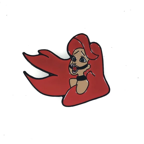 Geeky & Kinky Little Mermaid Ariel BDSM Ballgag Pin