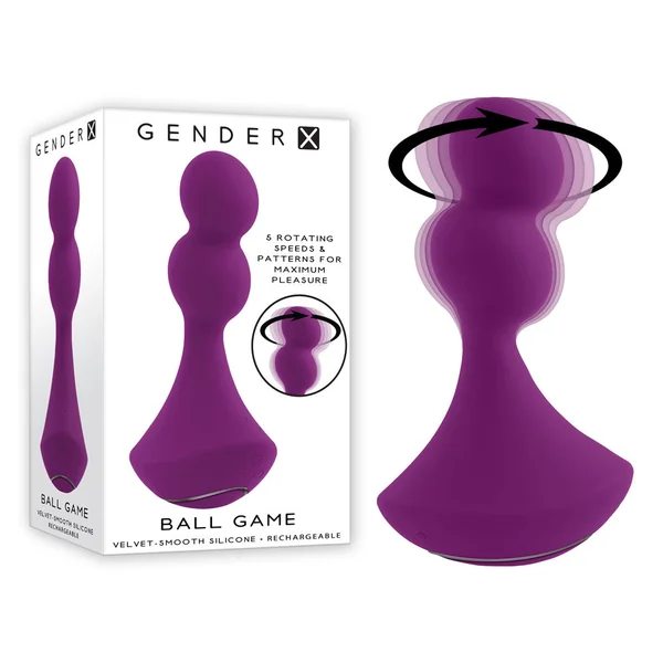 Gender X BALL GAME Vibrating Rotating Toy 13.5cm