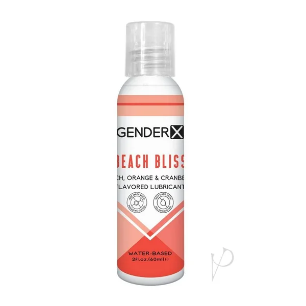 Gender X Beach Bliss Water Based Flavored Lubricant 2oz. - Peach