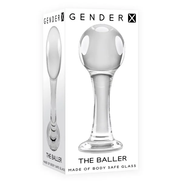 Gender X The Baller Glass Anal Plug
