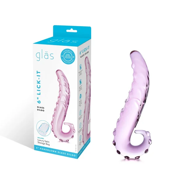 Glas 6in "Lick-It" Glass Dildo