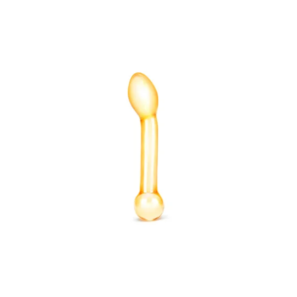 Glas 7 in. Honey Dripper Anal Slider Prostate Stimulating Glass Dildo