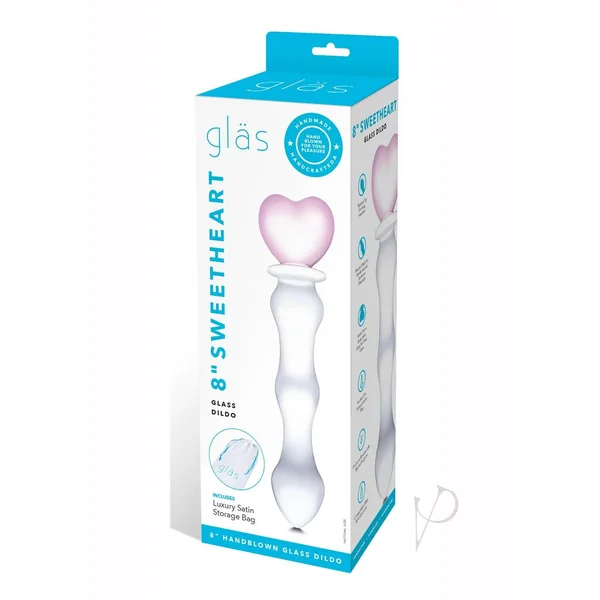 Glas Sweetheart Dildo - Clear/Pink