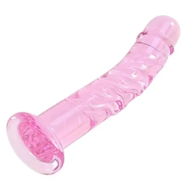 Glassy Bestie Crystal Pink Dildo