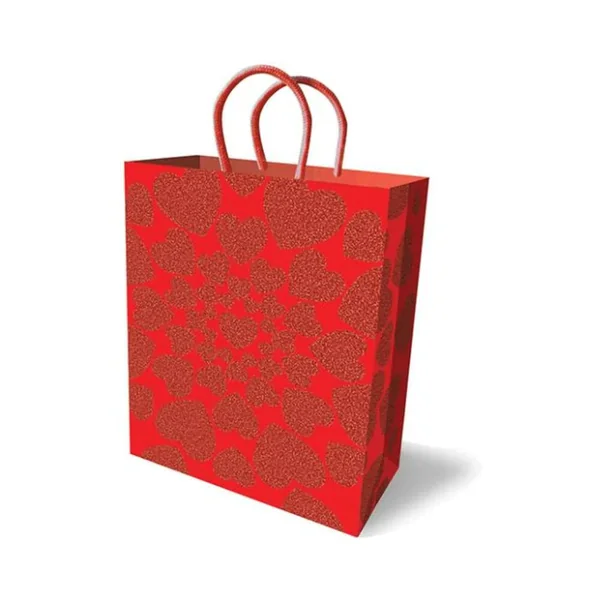 Glitter Hearts Gift Bag