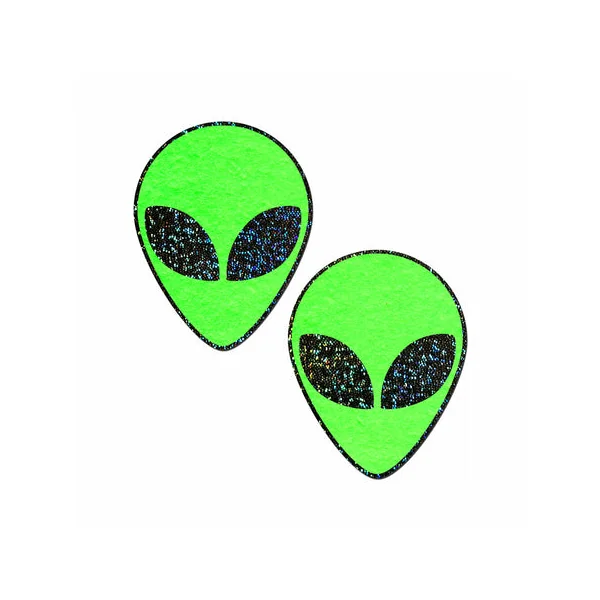 Glow In The Dark Glitter Alien Pasties