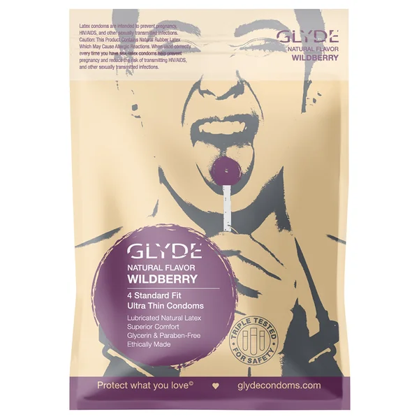 Glyde Organic Wildberry Condoms