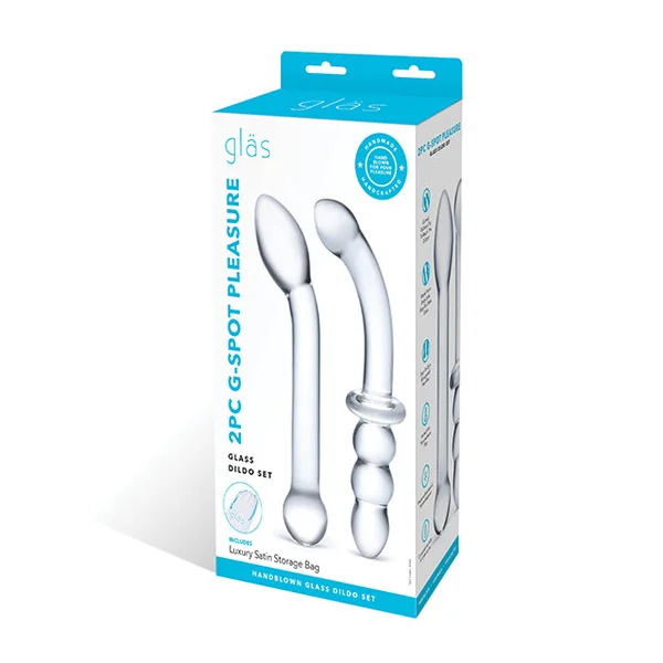 Gläs 2 pc G-Spot Pleasure Set (Clear)