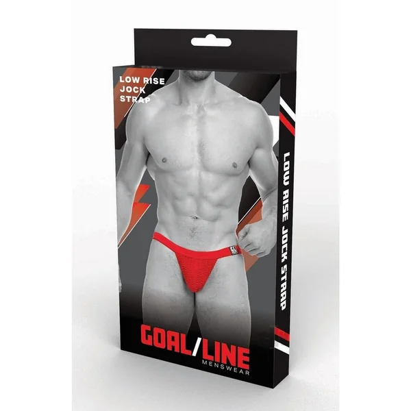 Goal Line Low Rise Jockstrap L/xl Red