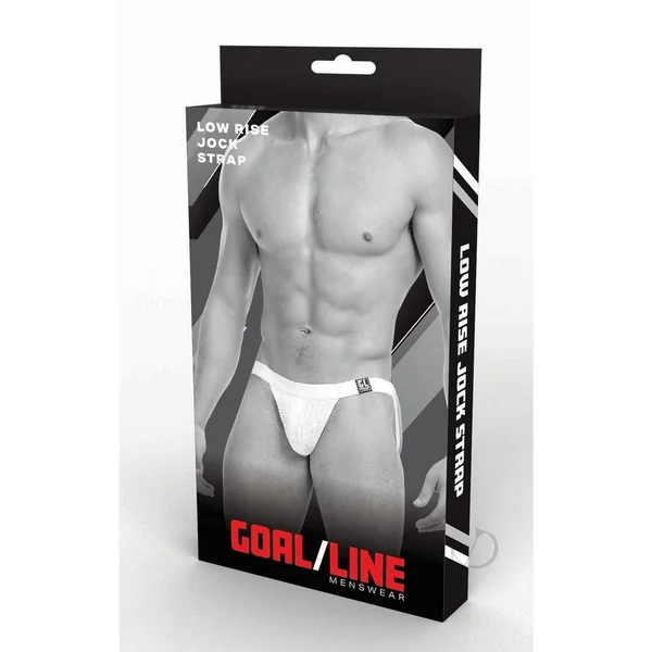 Goal Line Low Rise Jockstrap - S/M - White